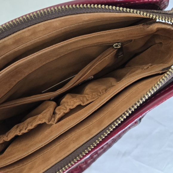 Patricia Nash Leather Floral Paris Small Satchel Bag - Picture 10 of 14